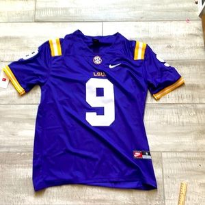 Joe burrow purple LSU jersey